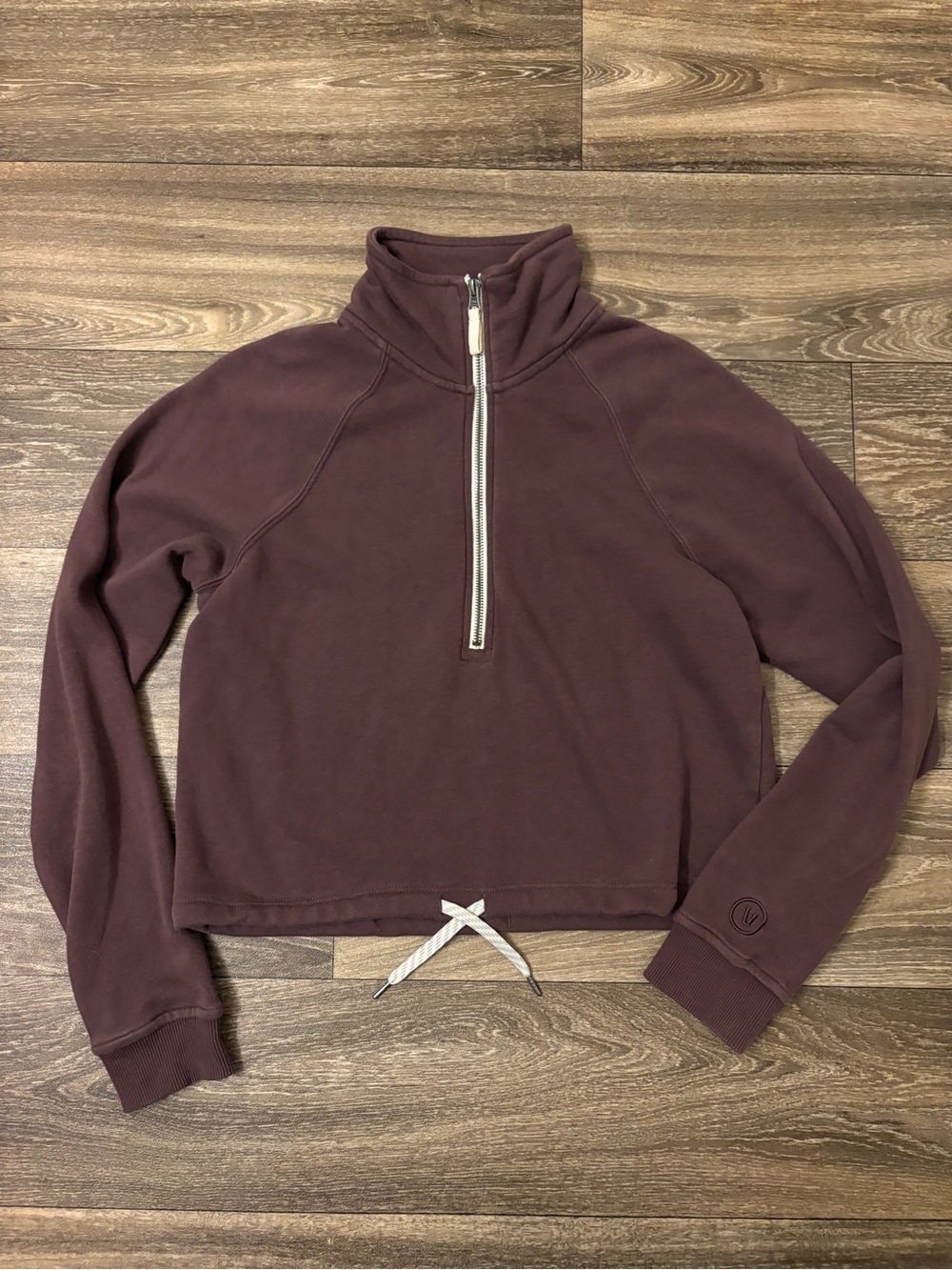 Vuori Sedona Half Zip Pullover Maroon Size S Cropped Drawstring